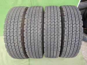 ★BRIDGESTONE W900★225/80R17.5 123/122L 残り溝:未使用に近い(15mm以上) 2022年製 傷、汚れ等あり 4本 MADE IN JAPAN