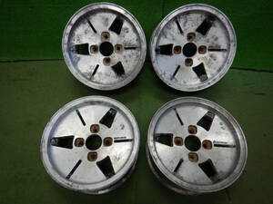 ★YOKOHAMA ADVAN★6.5JJ×14 OFF:+10 PCD114.3-4H ハブ径；73mm 傷、汚れ、錆、塗装はがれ等あり 4本 MADE IN JAPAN