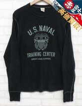 7T5589/Buzz Rickson's U.S. NAVAL TRAINING CENTER 長袖サーマルTシャツ バズリクソンズ_画像1