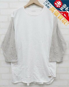 7T5645【クリックポスト対応】ハリウッドランチマーケット 2トーンベースボールＴシャツ