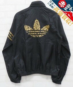 7T5647/adidas レオパード ナイロンジャケット アディダス