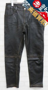 3P3562/GOLDEN GOOSE DELUXE BRAND レザーパンツ イタリア製 ゴールデングース