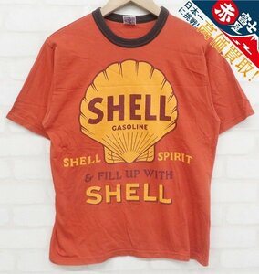 7T5668【クリックポスト対応】BOOTLEGGERS SHELL GASOLINE 半袖Tシャツ ブートレガーズ