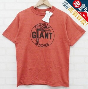 7T5225【クリックポスト対応】未使用品 WAREHOUSE 4601 GIANT 半袖Tシャツ ウエアハウス