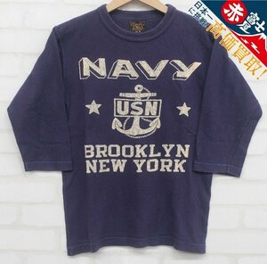 7T5317【クリックポスト対応】FREEWHEELERS U.S.N. NAVY YARD 7分袖Tシャツ フリーホイーラーズ