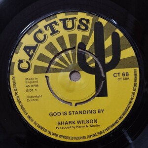 shark wilson / god standing by レコード　レゲエ　レア　美品　オリジナル盤 george nooks　送料無料　匿名配送