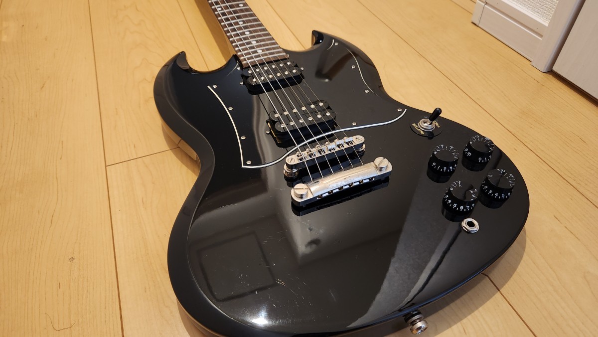 生産完了品】Epiphone SG ブラックモデル ◇出音OK ビンテージ
