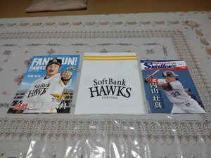 クラブホークス会報誌 Fan!×Fun! HAWKS甲斐拓也＆ヤクルトスワローズ後援会報内山壮真☆ホークスクリアファイル