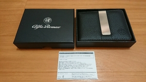  Alpha Romeo original money clip attaching card-case unused box attaching rare 