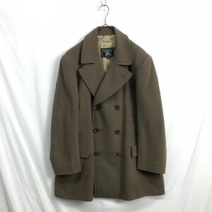 KZ6675★Burberry's : 90's メルトンウール ハーフコート★M★モカベージュ オールド バーバリーズ ピーコート