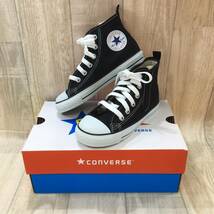 KZ1174★CONVERSE : CHILD ALL STAR N Z HI 3CK548★18★黒　コンバース チャイルドオールスター サイドジップ_画像1