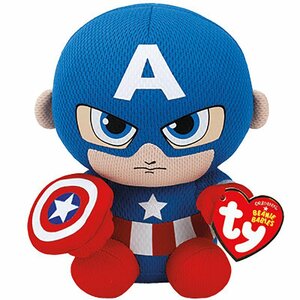 Ty Marvel マーベル キャプテンアメリカ (M) ぬいぐるみ