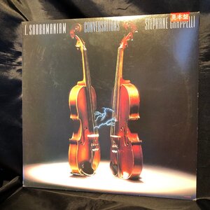 L. Subramaniam Stephane Grappelli / Conversations LP Milestone ・VICTOR