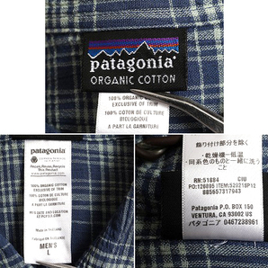 12年製 ■ パタゴニア A/C シャツ メンズ L 古着 Patagonia アウトドア チェック 半袖シャツ オーガニック コットン ポケット付き ボックスの画像5