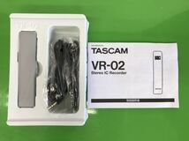 t0825-92☆ 未使用品 箱ダメージあり ボイスレコーダー TASCAM VR-02 ブラウン 8GB_画像4