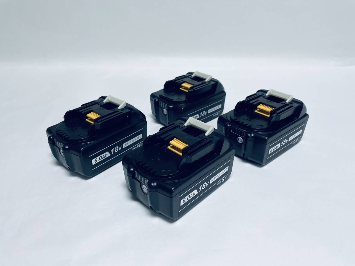 ☆充電回数 1回 2個☆ マキタ 純正 18V 6.0Ah バッテリーBL1860B 残量