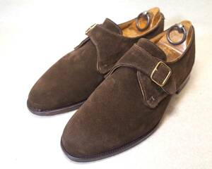 [ free shipping ]3598#Tricker*s/ Tricker's # use little / Britain made plain tu/monk strap shoes / suede / Goodyear / woman 24cm#