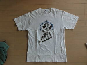 美品 HYSTERIC GLAMOUR ギターガール柄（モコモコ） 半袖Tシャツ 白 Mサイズ 02212CT04