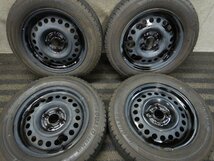 パT7900■185/65R15 YOKOHAMA ICEGUARD IG50+ 日産スチールホイール 5.5J 4H 100 スタッドレス★条件付送料無料★ティーダ ノート キューブ_画像1