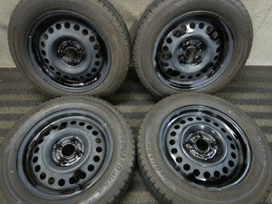 パT7900■185/65R15 YOKOHAMA ICEGUARD IG50+ 日産スチールホイール 5.5J 4H 100 スタッドレス★条件付送料無料★ティーダ ノート キューブ