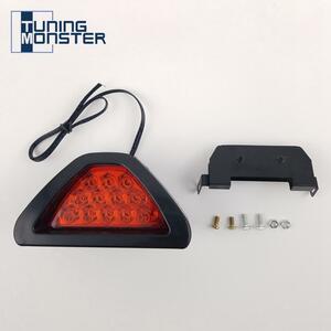 チューニングモンスタートップ品質新ユニバーサル F1 スタイル 12 led テールブレーキストップ赤点滅ウインカー安全フォグランプランプ