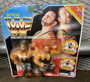 即決 激レア ハズブロ HASBRO WWF フィギュア ブッシュワーカーズ 1990 二体セット GALOOB WCW WWE ホーガン アルティメットウォリアー