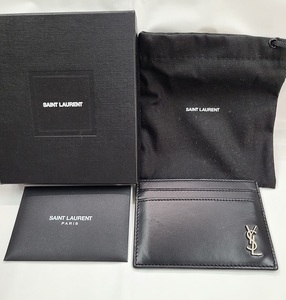 SAINT LAURENT サンローラン カードケース TINY MONOGRAM タイニーモノグラム ブラック 607603 名刺入れ カード入れ