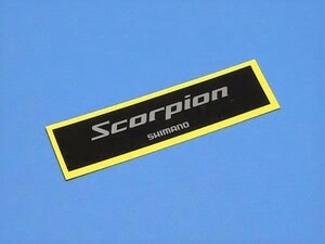  Shimano SHIMANO Scorpion Scorpion bass rod reel series Mini sticker 75×17mm 2016 seal 