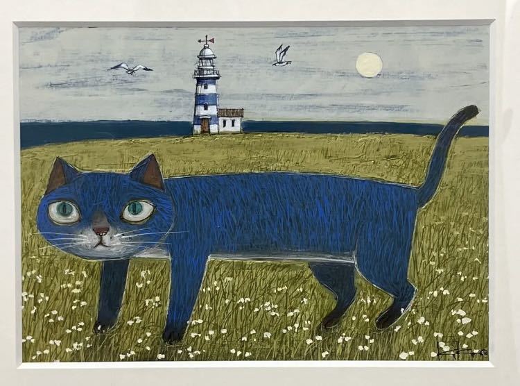 年最新Yahoo!オークション  油彩 猫絵画の中古品・新品・未