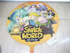 12◆ スナックワールド/THE SNACK WORLD　◆UFO風船　バルーン アルミ風船 ふうせん ヘリウムガス 祭り パーティー 浮く風船 当時もの