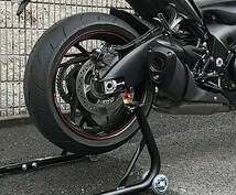 バンディット1200 GSF1200 GSF1250 GSX1300BK B-KING 汎用 V字型 レーシングスタンド スタンドフックボルト スイングアーム M8 8mm 赤_画像6