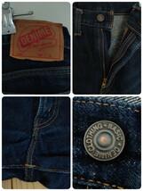 【送料☆520円】濃紺【旧】DENIME ドゥニーム オリゾンティ期 日本製 W30 セルビッチ 紙パッチ ジッパーフライ_画像3