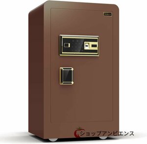  large safe living thing measurement. safe touch panel * fingerprint authentication home use store business use safe alarm alarm ( width :45× depth :42× height :80cm) ( coffee color )