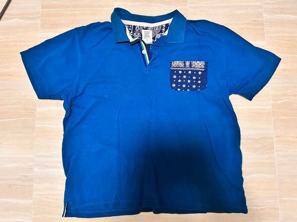 graniph グラニフ ペイズリー 半袖 ポロシャツ グリーン トップス 夏服 レディース 深緑 みどり 襟 Tシャツ