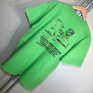 W614■USA古着★2002年/PORCHEポルシェCOASTAL CLASSIC X★黄緑★Tシャツ■US Lの画像3