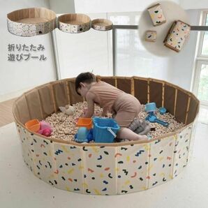 即納！プール 大型 空気入れ不要 家庭用 深い 子供 こども 折り畳み ペット ボールプール 収納 ペット水遊び お砂場遊び プールの画像2