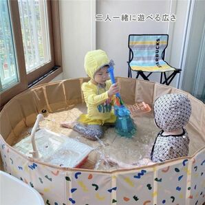 即納！プール 大型 空気入れ不要 家庭用 深い 子供 こども 折り畳み ペット ボールプール 収納 ペット水遊び お砂場遊び プールの画像5