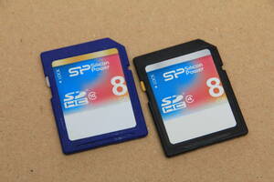 8GB SDHCカード　Silicon Power　●2枚セット● .