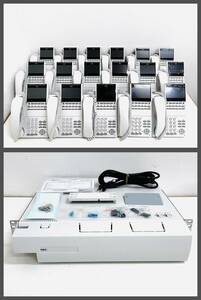 NEC 12 button color IP multifunction telephone machine ITK-12CG-1D 17 pcs +. equipment IP8D-6KSU-A1 set W2763001