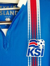 サッカー アイスランド代表 2016/2017 オーセンティックユニフォーム Mサイズ_画像3
