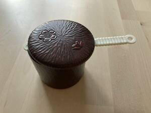 山中漆器　茶器　茶こし　鎌倉彫 梅 手提光琳 昭和レトロ　日本製