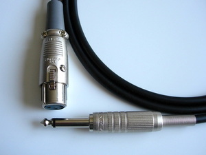  prompt decision 1m microphone cable XLR- phone Canare L-4E6S×ITT&F15 plug specifications modification possible 