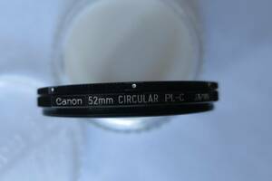 Canon キャノン　Circular PL-C　円偏光 フィルター　52㎜　ケース付き