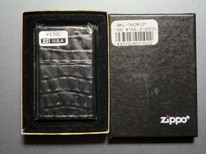 新品未使用 zippo USA クロコダイル　ジッポ　ワニ柄　皮巻