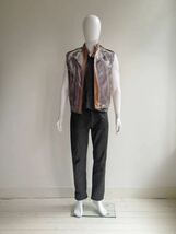 maison martin margiela 2005SS artisanal 0 10 tromp l'oeil vest メゾン マルタン マルジェラトロンプルイユ レザージャケット ベスト_画像4