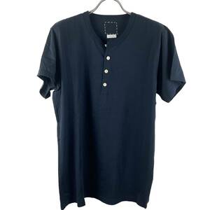 VISVIM(ビズビム) Nocollar Bottom Casual T Shirt (navy)