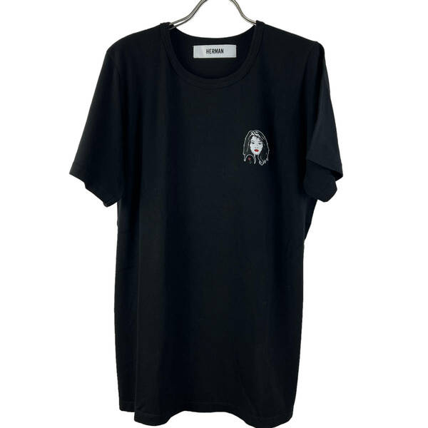 Ronherman(ロンハーマン) Flower Female Cotton T Shirt (black)