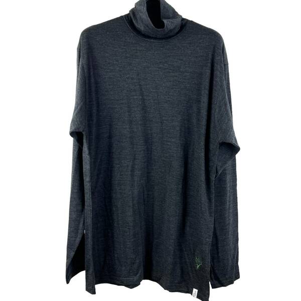 South2 West8(サウスツーウエストエイト) Highneck Knit Longsleeve T Shirt (grey)
