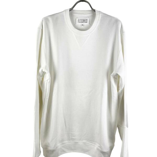 Maison Margiela (メゾン マルジェラ) Longsleeve Shoulder Patch Sweater (white)