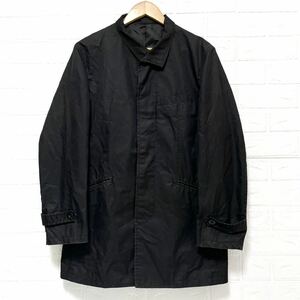 【COMME CA ISM】コムサイズム ステンカラー コート ブラック黒色 フォーマル ジャケット 上着ファイブフォックス サイズXLメンズ/10460ｍ